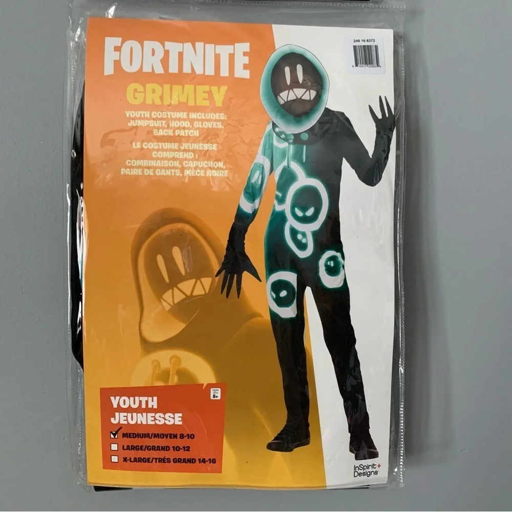 NIP. FORTNITE Kids Grimey Costume